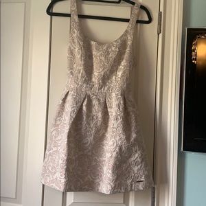 Abercrombie & Fitch cream embroidered dress
